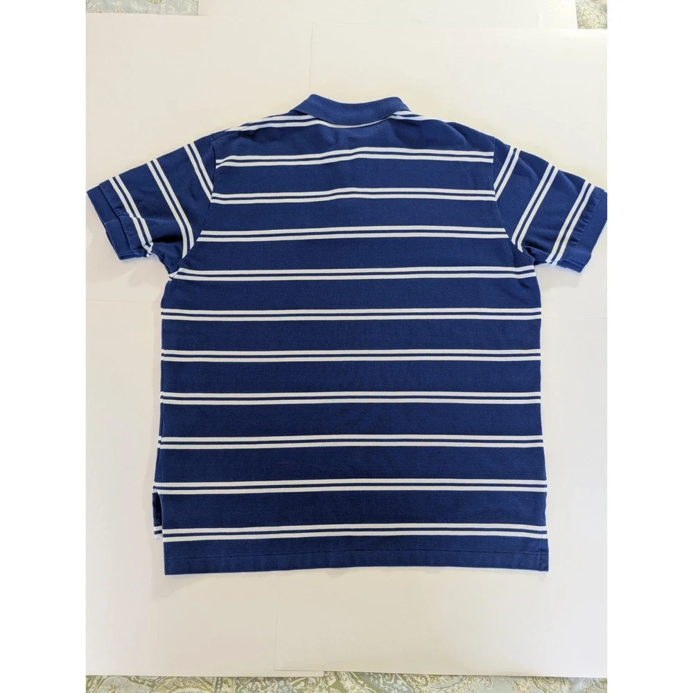 Polo Ralph Lauren Men's XL Polo Shirt Blue White‎ Striped Classic Fit Short...